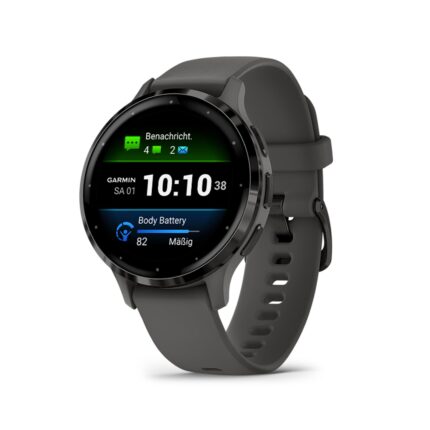 Garmin Venu 3S 41 mm – Kieselgrau/Schiefergrau – Produktabbildung