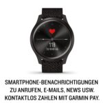 Garmin vívomove Style Hybrid-Smartwatch Fitness Aktivitätstracker AMOLED Display Schwarz Nylon M – Bild 2