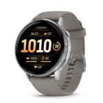 Garmin Venu 4, 45 mm, GPS-Fitness-Smartwach, Grau/Silber