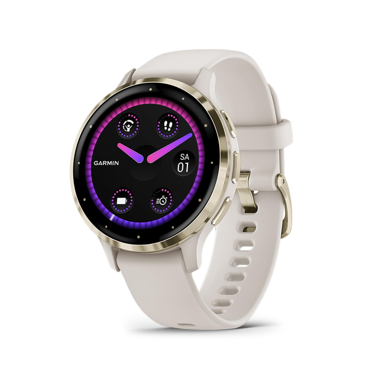 61_TMsjuqtL Garmin Venu 3S GPS-Fitness-Smartwatch 41mm OLED Damen Elfenbein Softgold 14 Tage Akku – Bild 1