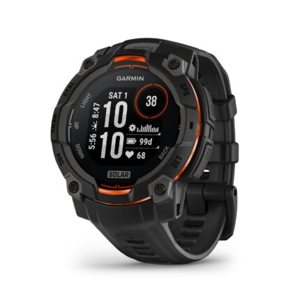 Garmin Instinct 3 Solar 45 mm – Schwarz/Orange – Produktabbildung