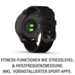 Garmin vívomove Style Hybrid-Smartwatch Fitness Aktivitätstracker AMOLED Display Schwarz Nylon M – Bild 3