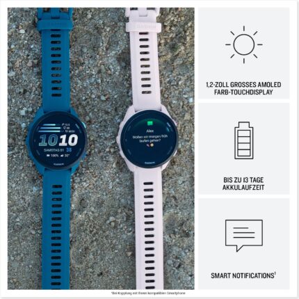 Garmin Forerunner 70 43 mm – Zitrone/Schwarz – Produktansicht 3