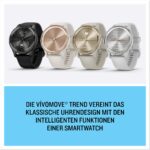 Garmin vívomove Trend, 40mm, Hybrid-Smartwatch, Creme/Perlgold – Bild 7