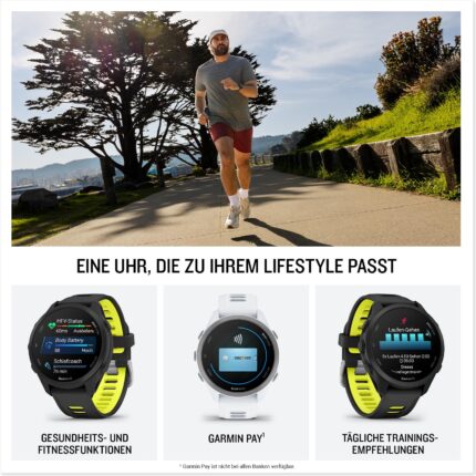 Garmin Forerunner 170 43 mm – Steinweiß/Pudergrau – Produktansicht 4